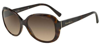 Giorgio Armani AR 8047 women Havana Butterfly Sunglasses