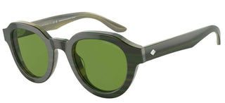 Giorgio Armani AR 8172U women Green Round Sunglasses