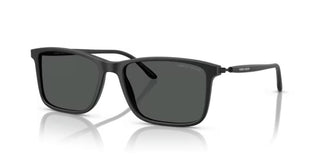 Giorgio Armani Ar 8218 Men Black Rectangle Sunglasses