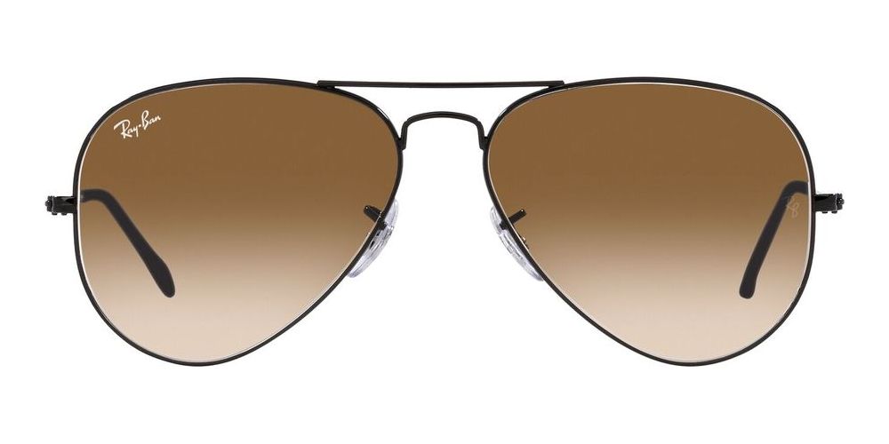 Ray Ban AVIATOR LARGE METAL RB 3025 GRADIENT unisex Black Pilot Sunglasses Otticanet US