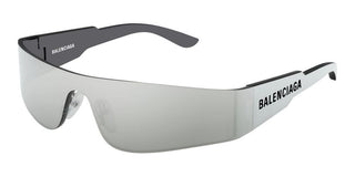 Balenciaga BB0041S unisex Silver Shield Sunglasses