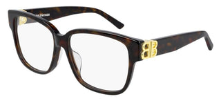 Balenciaga BB0104O women Havana Squared Eyeglasses