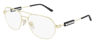 Balenciaga BB0117O unisex Gold Pilot Eyeglasses