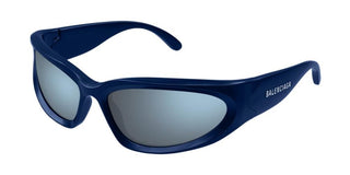 Balenciaga BB0157S men Blue Geometric Sunglasses