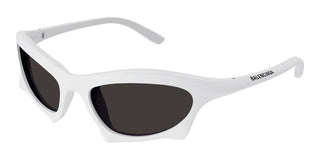 Balenciaga BB0229S men White Sports Sunglasses