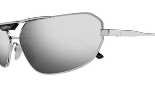 Balenciaga BB0245S men Silver Geometric Sunglasses