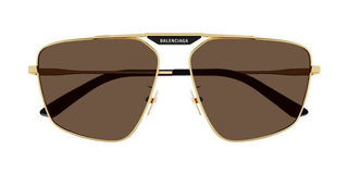 Balenciaga BB0246SA men Gold Geometric Sunglasses