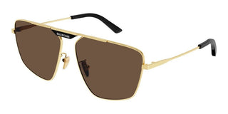 Balenciaga BB0246SA men Gold Geometric Sunglasses