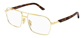 Balenciaga BB0248O men Gold Round Eyeglasses