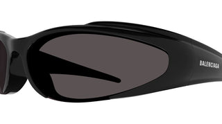 Balenciaga BB0253S unisex Black Sports Sunglasses