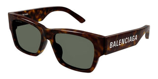 Balenciaga BB0262SA unisex Havana Squared Sunglasses