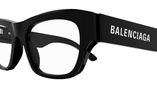 Balenciaga BB0264O unisex Black Squared Eyeglasses