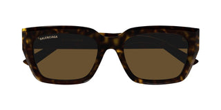 Balenciaga BB0272SA unisex Havana Squared Sunglasses