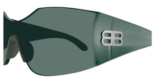 Balenciaga BB0292S unisex Green Shield Sunglasses