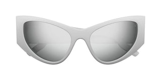 Balenciaga BB0300S women Silver Cat Eye Sunglasses