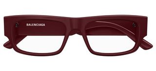 Balenciaga BB0304O men Red Squared Eyeglasses