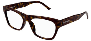 Balenciaga BB0308O unisex Havana Squared Eyeglasses