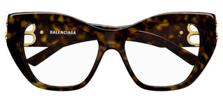 Balenciaga BB0312O women Havana Butterfly Eyeglasses