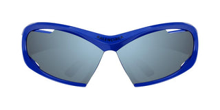 Balenciaga BB0318S unisex Blue Geometric Sunglasses