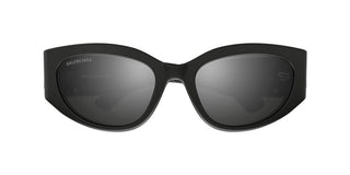 Balenciaga BB0324SK women Grey Oval Sunglasses