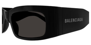 Balenciaga BB0328S unisex Black Rectangle Sunglasses