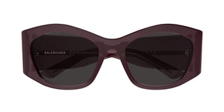 Balenciaga BB0329S women Violet Rectangle Sunglasses