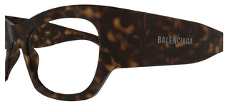 Balenciaga BB0333O women Havana Squared Eyeglasses