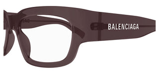 Balenciaga BB0334O men Violet Rectangle Eyeglasses