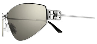 Balenciaga Bb0335s Women Silver Cat Eye Sunglasses