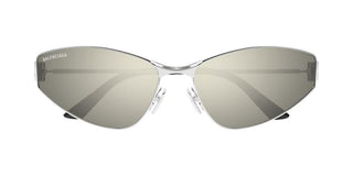 Balenciaga Bb0335s Women Silver Cat Eye Sunglasses