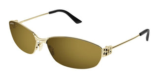 Balenciaga BB0336S unisex Gold Oval Sunglasses