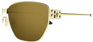 Balenciaga BB0337SK unisex Gold Rectangle Sunglasses