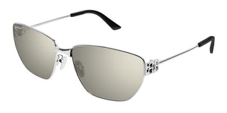 Balenciaga BB0337SK unisex Silver Rectangle Sunglasses