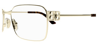 Balenciaga BB0340O women Gold Rectangle Eyeglasses