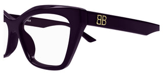 Balenciaga BB0342O women Violet Butterfly Eyeglasses