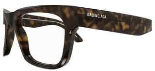 Balenciaga BB0343O unisex Havana Squared Eyeglasses