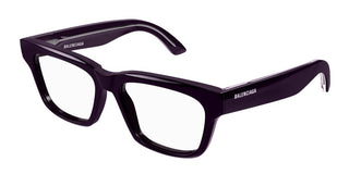 Balenciaga BB0343O unisex Violet Squared Eyeglasses