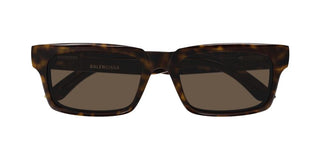 Balenciaga BB0345S men Havana Squared Sunglasses