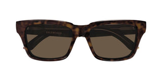 Balenciaga BB0346S unisex Havana Squared Sunglasses