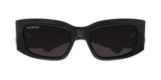 Balenciaga Bb0360s Women Black Rectangle Sunglasses