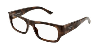 Balenciaga BB0370O men Havana Squared Eyeglasses