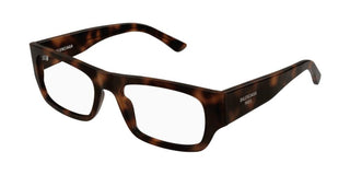 Balenciaga BB0370O men Havana Squared Eyeglasses