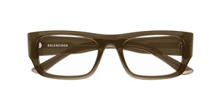 Balenciaga BB0370O men Brown Squared Eyeglasses