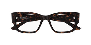 Balenciaga BB0371O men Havana Squared Eyeglasses