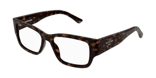 Balenciaga BB0371O men Havana Squared Eyeglasses