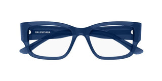 Balenciaga BB0371O men Blue Squared Eyeglasses