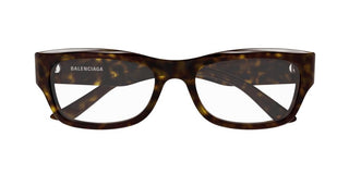 Balenciaga BB0392O men Havana Rectangle Eyeglasses