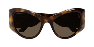 Balenciaga Bb0393s Women Havana Butterfly Sunglasses