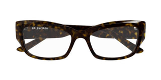 Balenciaga BB0399O women Havana Squared Eyeglasses