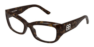 Balenciaga BB0399O women Havana Squared Eyeglasses